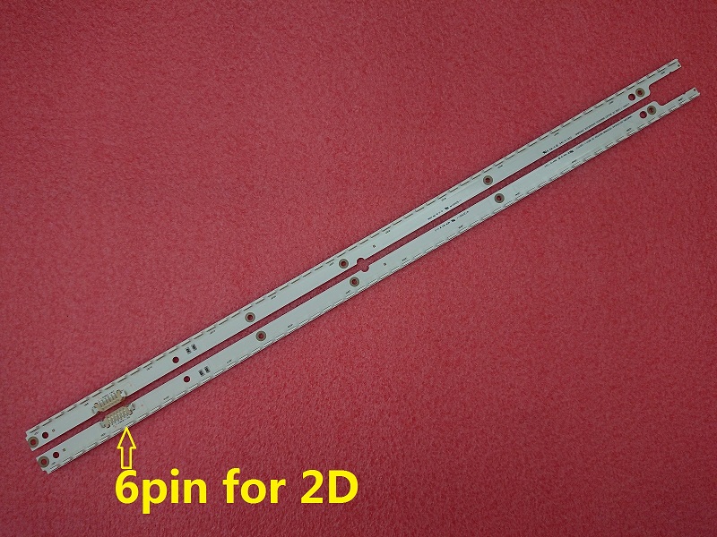 2 PCS 56LED 500mm LED strip For Samsung UA40ES6100J UE40ES5500 2012SVS40 7032NNB RIGHT56 LEFT56 2D